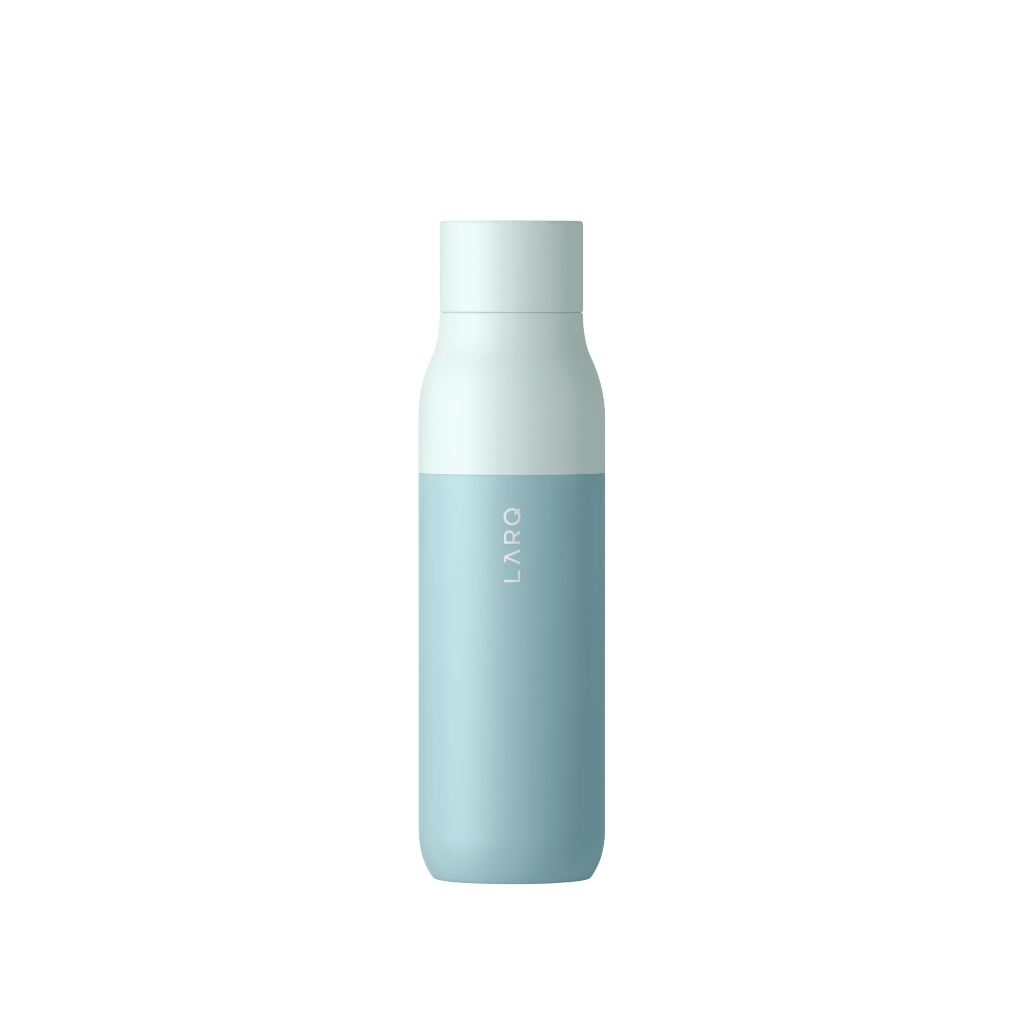 LARQ Bottle PureVis 17 oz - Self-Cleaning and Insulated Stainless Steel Water Bottle with UV Water Purifier and Award-winning Design | Reusable & Travel Friendly, 1-Year Warranty, Granite White