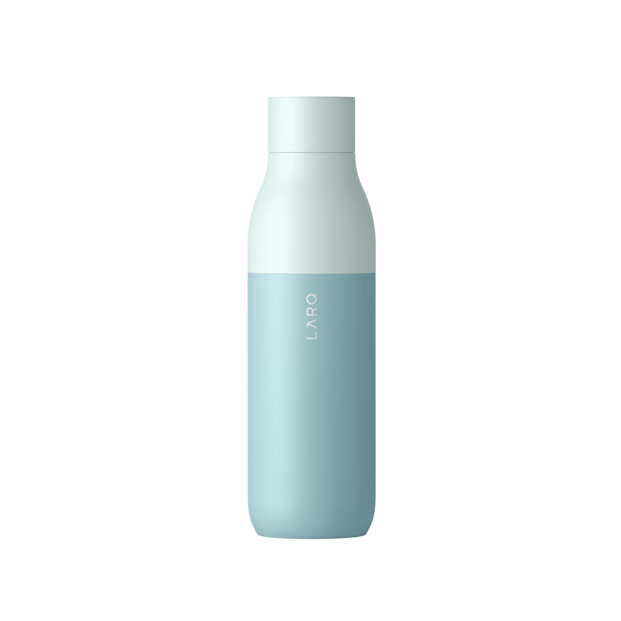 LARQ Bottle PureVis 17 oz - Self-Cleaning and Insulated Stainless Steel Water Bottle with UV Water Purifier and Award-winning Design | Reusable & Travel Friendly, 1-Year Warranty, Granite White