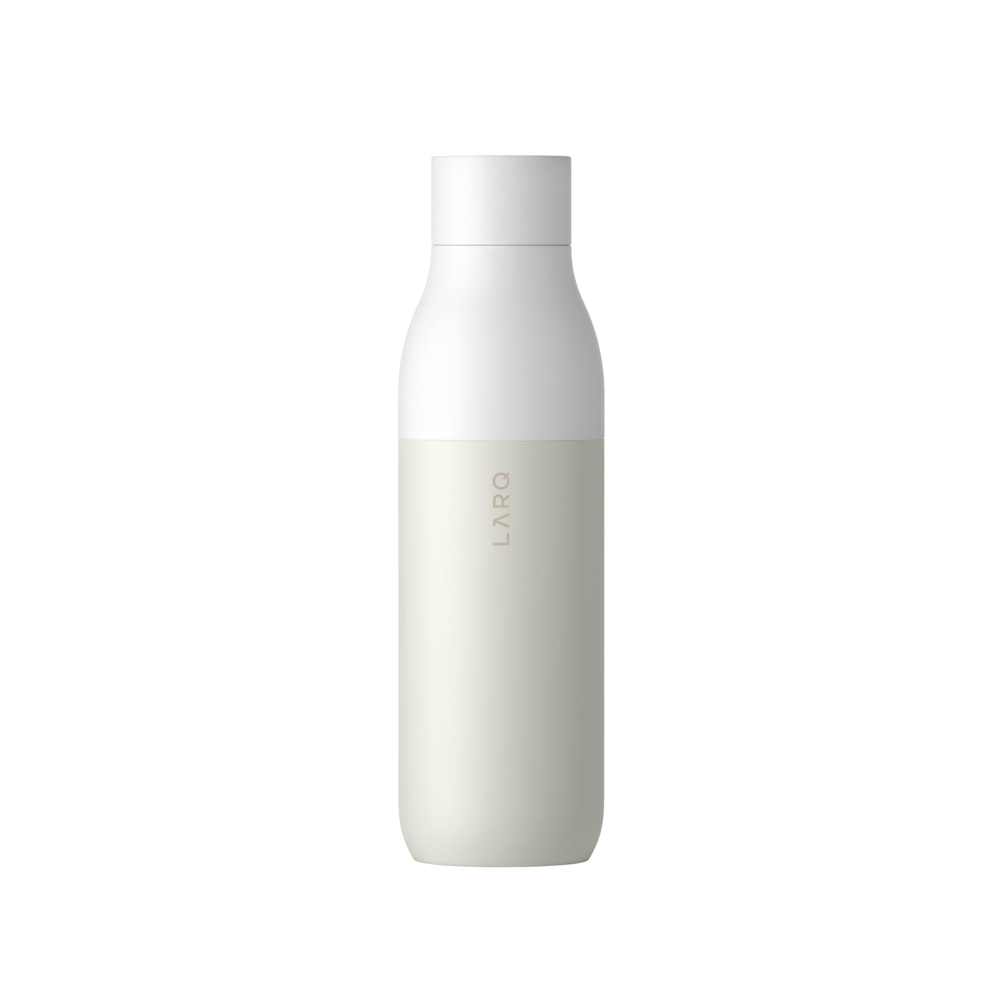 LARQ Bottle PureVis 17 oz - Self-Cleaning and Insulated Stainless Steel Water Bottle with UV Water Purifier and Award-winning Design | Reusable & Travel Friendly, 1-Year Warranty, Granite White