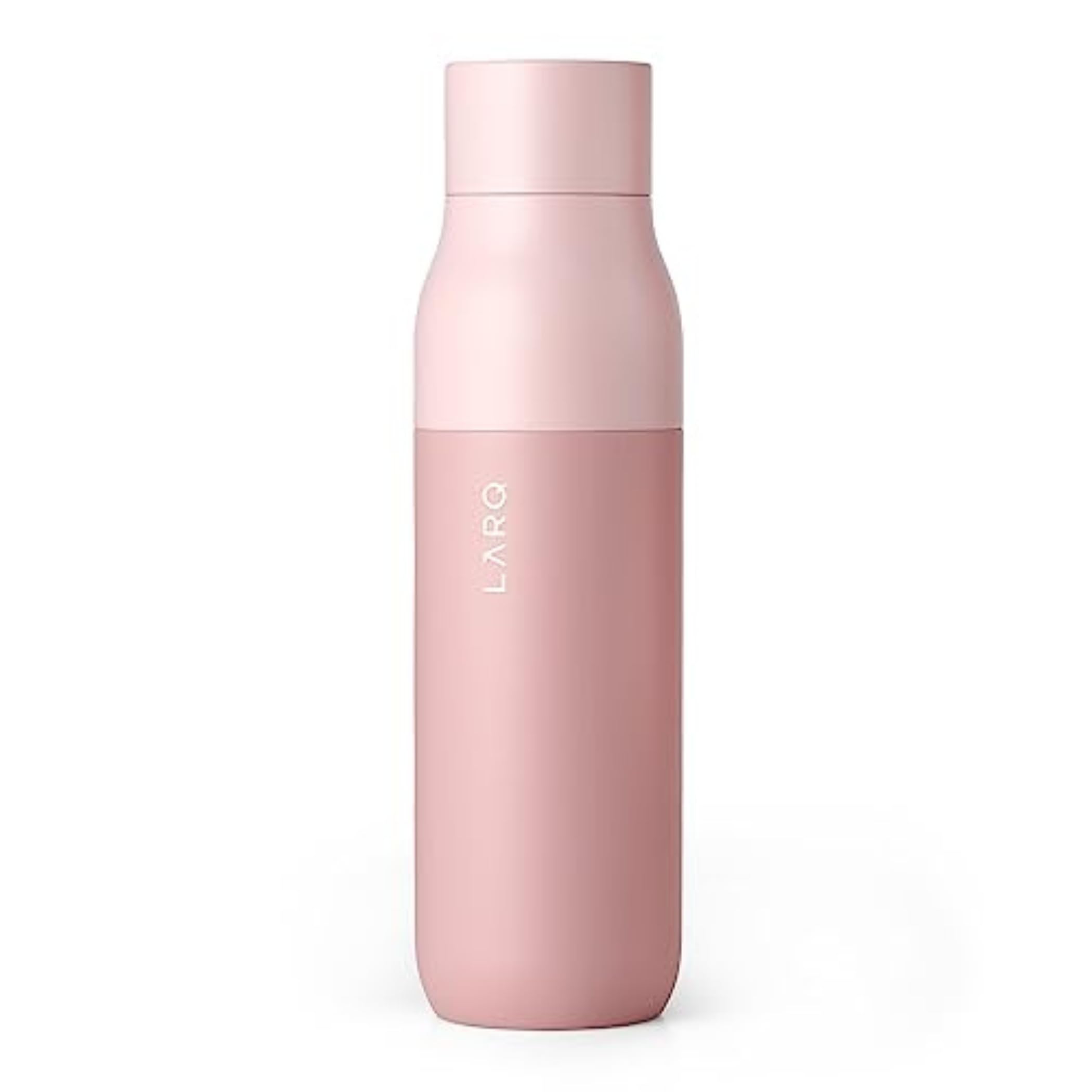 LARQ Bottle PureVis 17 oz - Self-Cleaning and Insulated Stainless Steel Water Bottle with UV Water Purifier and Award-winning Design | Reusable & Travel Friendly, 1-Year Warranty, Granite White