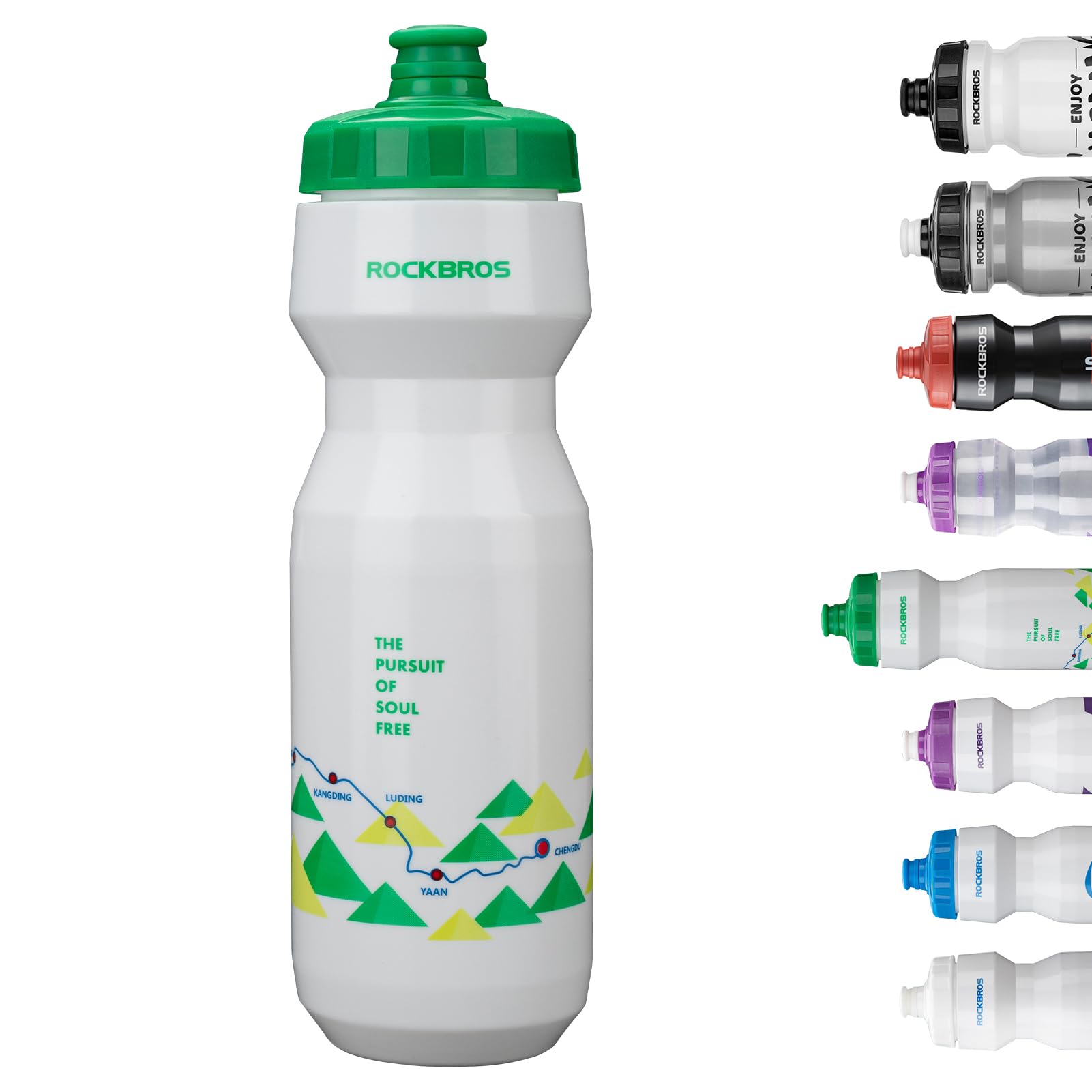 ROCKBROS Cycling Water Bottle, 20-25oz Cycling Bottle,Without BPA and BPS